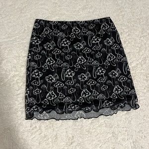 Mushroom mini skirt